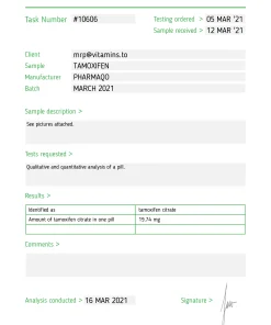 Alternative view of Tamoxifen / Nolvadex – Pharmaqo Labs [50tab/20mg]