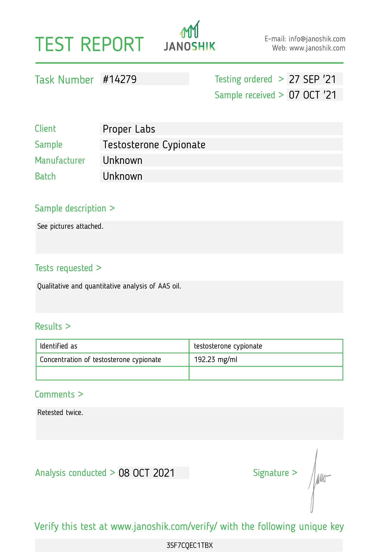 Testosterone Cypionate 200 – Proper Labs - Imagen 2