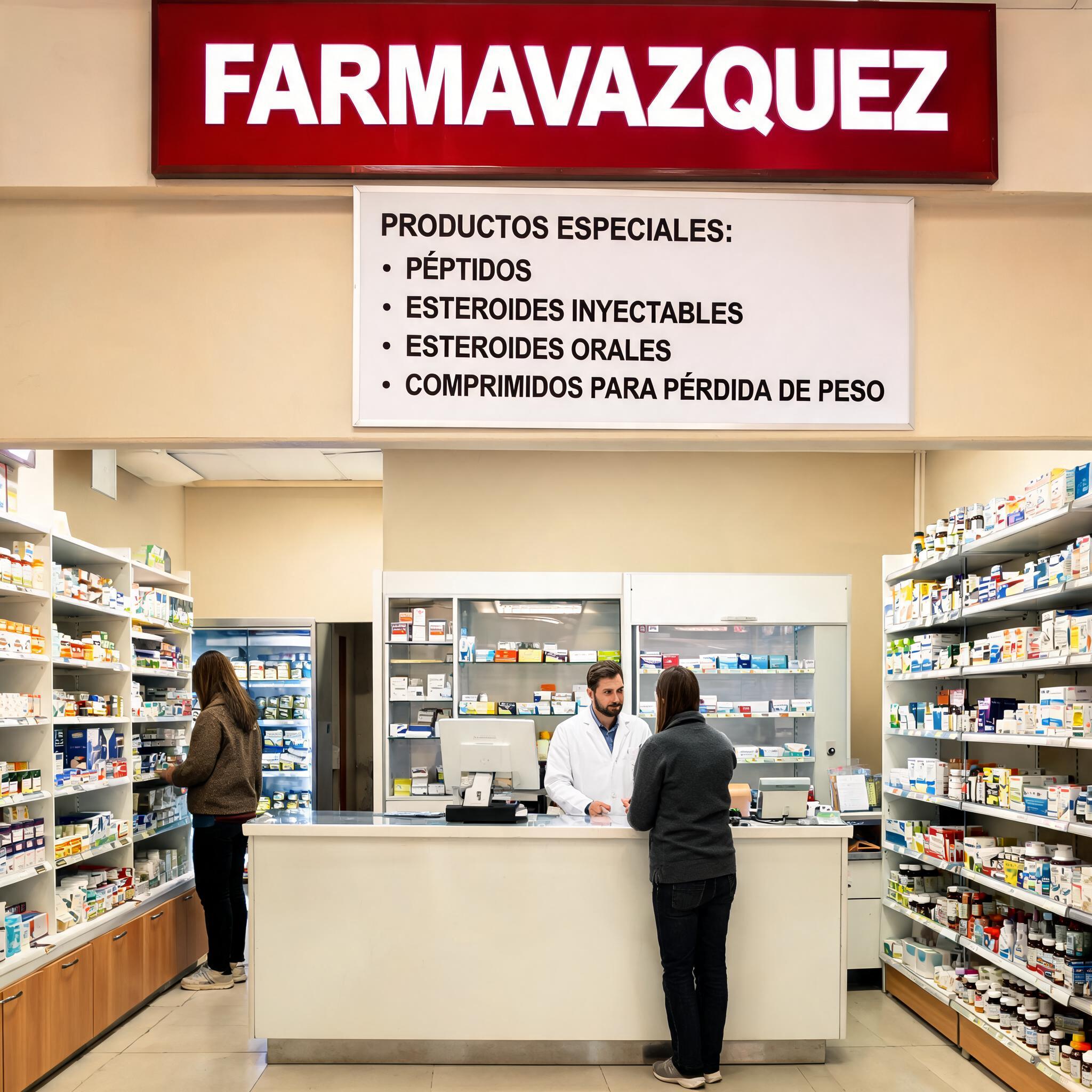 Farmacéuticos resolviendo dudas de pacientes en Farmavázquez